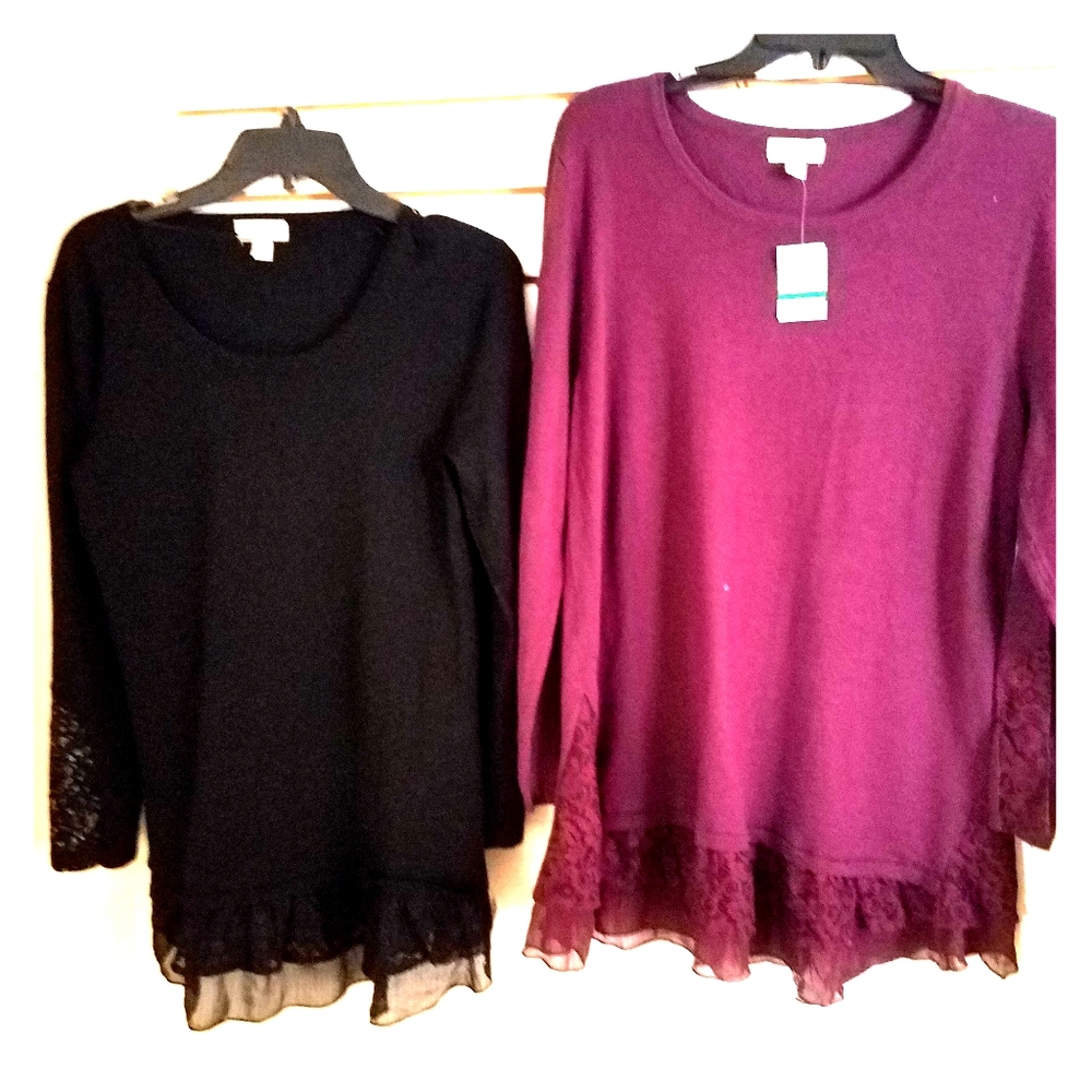 Lace Tunic Sweaters New